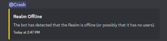 Picture of how Realm offline notifications looks like.